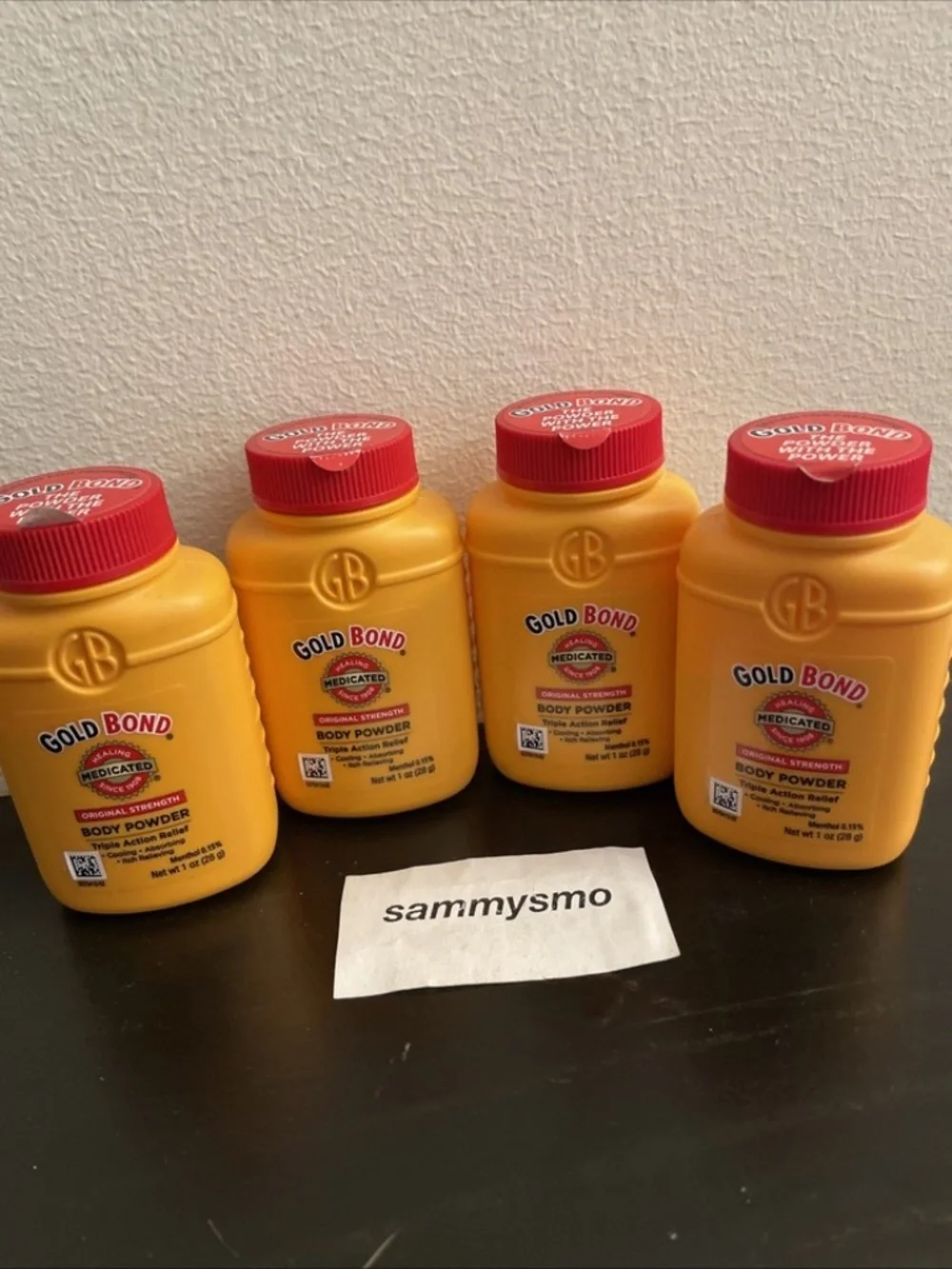 Gold Bond Medicated Original Strength Body Powder 1 oz., x4 With Talc